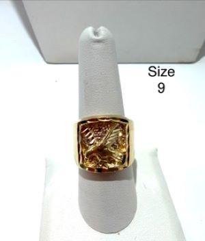 Gorgeous, Men's, 24k Gold Filled, Size 9, Eagle Ring