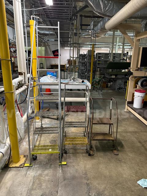 3 Mobile Warehouse Step Ladders