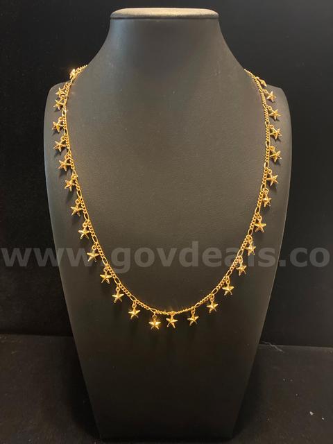Dainty, Celestial Star Charm 20” Necklace, 24K Real Gold Filled.