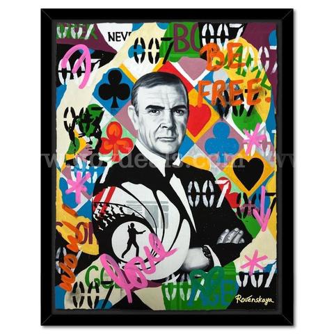 Nastya Rovenskaya, "James Bond" Original/ Unique Art Fine Art