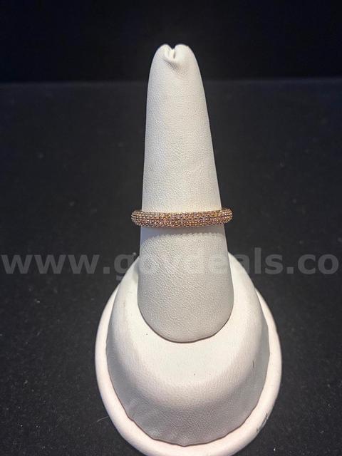 Beautiful, Size 10 CZ, Pavé Eternity Band. 24k Real Gold Filled.
