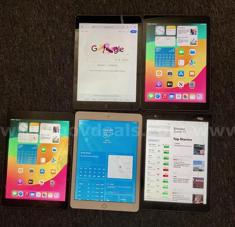 LOT OF 50 IPADS 6 MIXED STORAGE