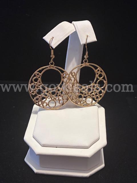 Large Bubble Earrings. 24k Real Gold Filled.