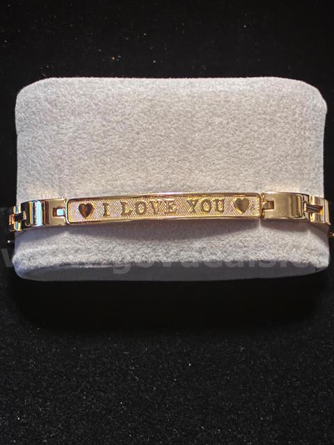 Gorgeous, 8”, I LOVE YOU ❤️ Bracelet. 24K Real Gold Filled, FREE SHIPPING W/ BUY IT NOW!!