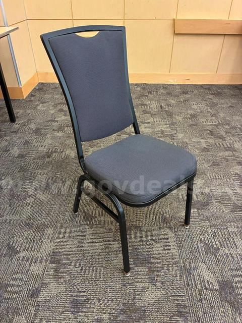 Event chairs, black fabric - Lot of 20 chairs (Lot 12 of 14)