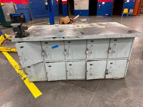 Workbench with lockers underneath #2