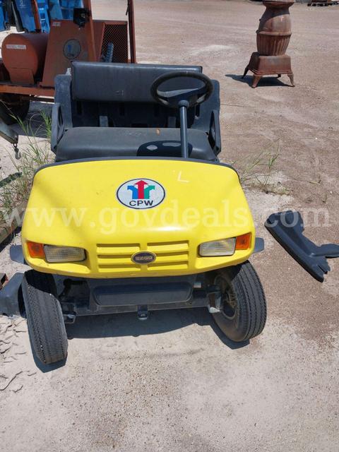 E-Z-GO Utility Golf Cart with Rear Cargo Bed