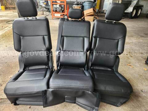 (1) Set- Total of (3) Seats/  Second Row Seats for a 2026 Ford Explorer "Black Vinyl"