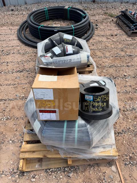 HDPE Pipe, Flanges and Fittings, 2in and 10in, SDR 7, Qty 7 Pcs