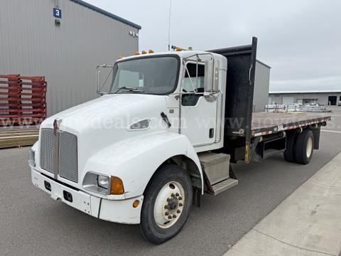 2007 Kenworth T300 S/A Flatbed Dump Truck