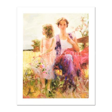 Pino (1939-2010), "Flower Basket Revisited" Limited Edition Fine Art