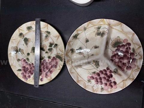 2 Piece, Beautiful, Onieda, Hand Painted Veneto Serving Dish and Platter