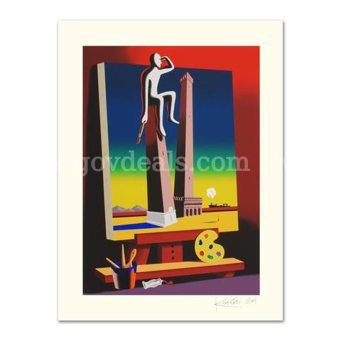 Mark Kostabi, "Loophole With A View" Limited Edition Fine Art