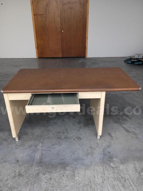 Mid-Century Modern Metal Desk