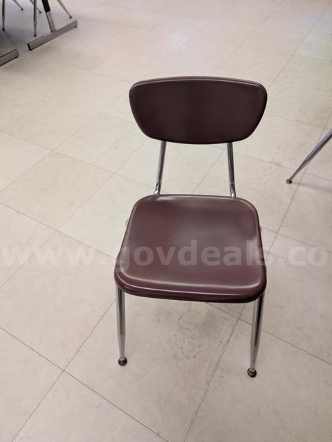 Lot of (35) Maroon chairs