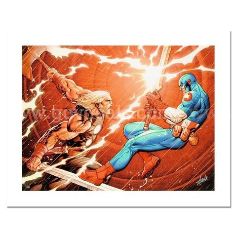 Stan Lee Signed, "Ultimate New Ultimates #4" Limited Edition Fine Art