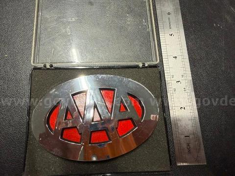 Rare, Vintage AAA Vehicle Emblem, Good Condition W/Case