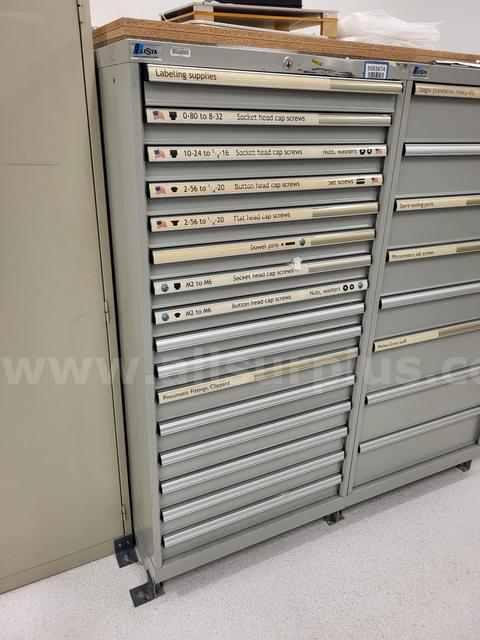 Lista 16-Drawer Tool Cabinet w/ Hardware Contents
