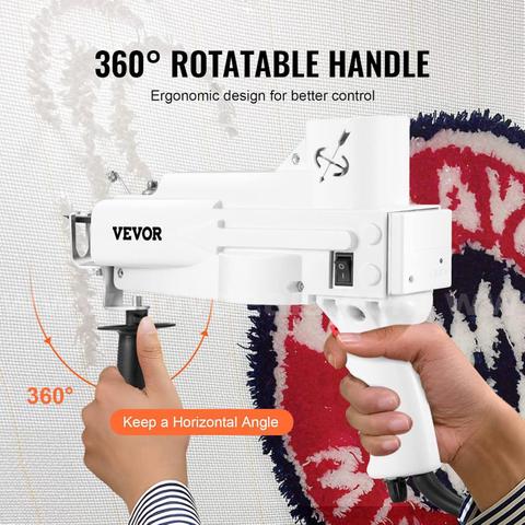 SHIPPING AVAILABLE Tufting Gun, Cut Pile Electric Carpet Weaving Flocking Machine, Rug Machines Starter Kit(M-03)