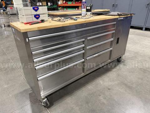 Tool Box and Contents, Husky Portable Tool Box, 71.5in Long, Qty 1 Tool Box and Contents