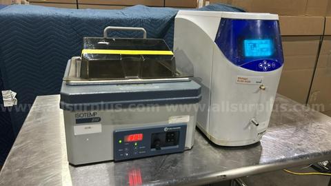 2 pcs., Fisher Scientific Isotem 210 Water Bath and Biotage ELSD-A120
