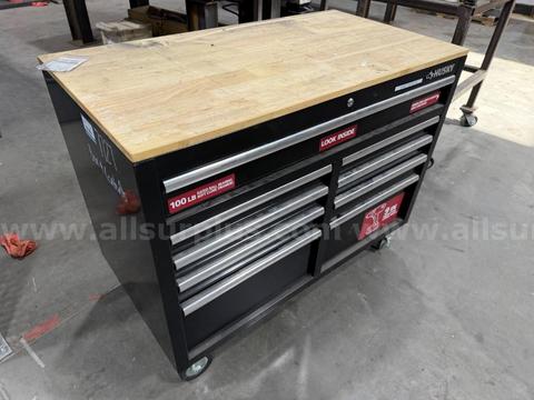 Tool Box, Portable, Husky, 46in x 24.5in x 37in, and Contents, Qty 1 Box