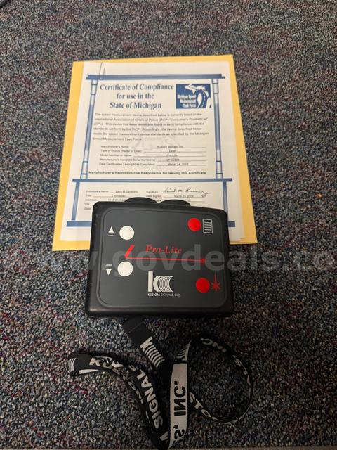 Lot of 3 - Kustom Signals Pro-Lite LIDAR