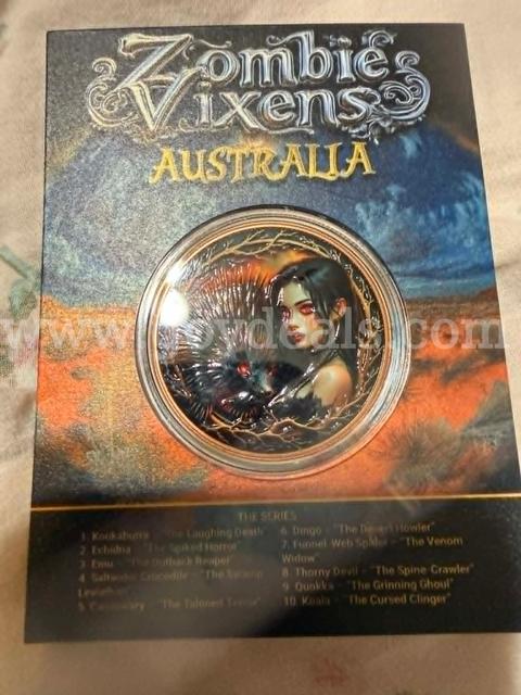 Zombies & Vixens Australia – Echidna "The Spiked Horror" 33g Pure Copper Coin