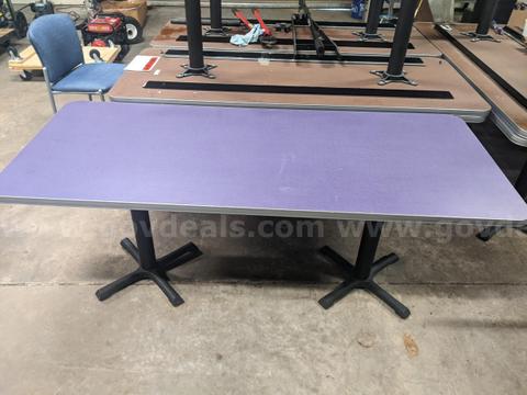 (x9) 72" L x 30"W Laminate Tables