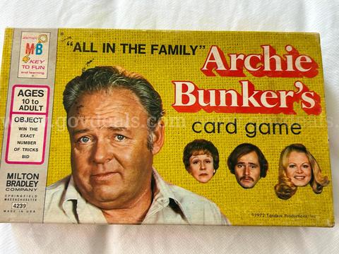 Vintage 1972 Archie Bunker’s Card Game. LR!