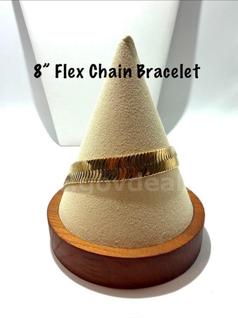 Gorgeous, 24k Gold Filled, 8 Inch, Flex Chain Bracelet