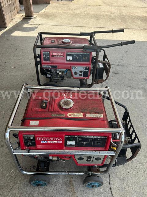 LOT B - 2 Honda Generators models EM5000S and EM5000SX
