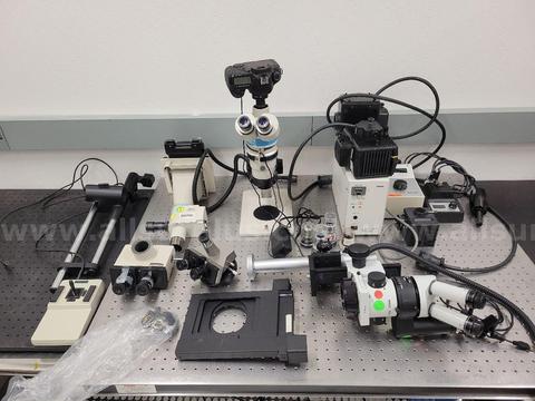 Assorted Microscope Components & Illuminators