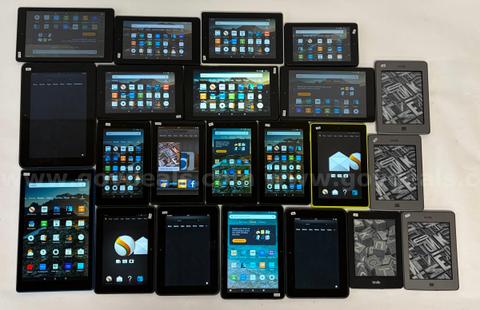 Lot of (21) Amazon Tablets & Kindles – Mixed Models (Fire HD 10, HD 8, Fire 7, Kindle Touch) – Reset & Activated