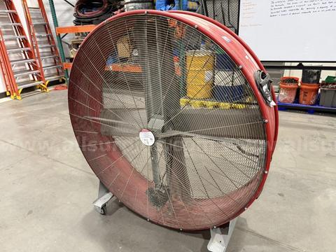 Drum Fan, Portable Electric Industrial, Belt Drive, 60in Dia, Maxx Air Pro, Qty