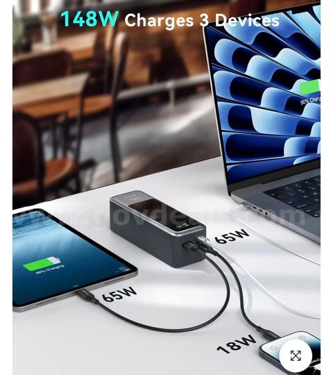SHIPPING AVAILABLE Lot of 3 MOKiN Fast Charging Power Bank for Laptop | 14800mAh 140W (31-15)