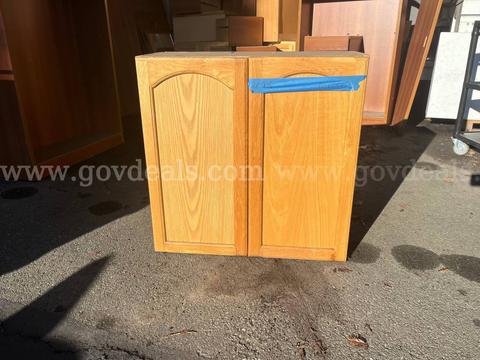 Lot of (5) Wooden Office Cabinets