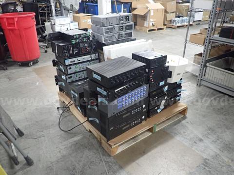 Wholesale pallet of approximately x40 various units of Audio / Visual equipment