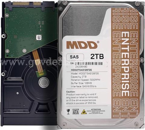 MDD MAXDIGITALDATA 2TB 7200RPM 128MB Cache SAS 6Gb/s 3.5inch Internal Enterprise Hard Drive MD2TSAS12872E LOT OF 10UNITS