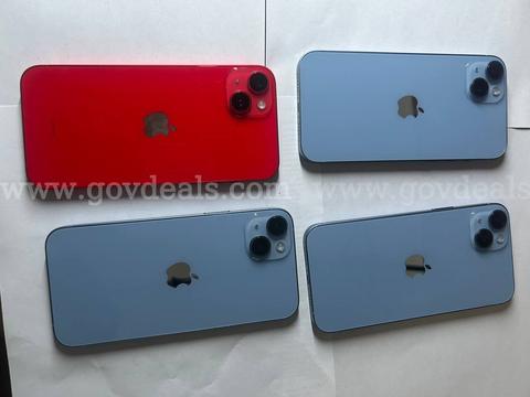 LOT of 4 Apple iPhone 14 Plus 256GB, - like new-in good conditions Carrier (Unlo