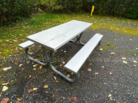 Lot of 10 Aluminum Picnic Tables