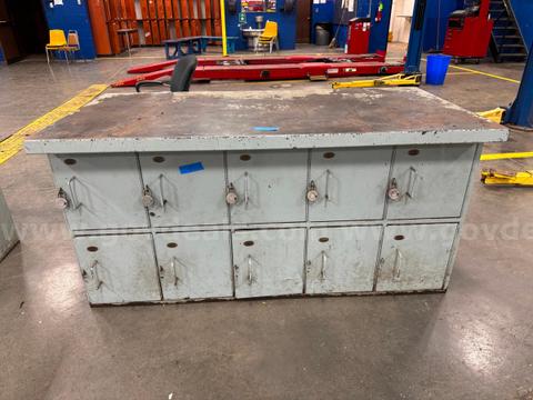 Workbench with lockers underneath #4