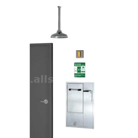 Guardian GBF2152 Recessed Lab Safety Station with Drain Pan & Daylight Drain