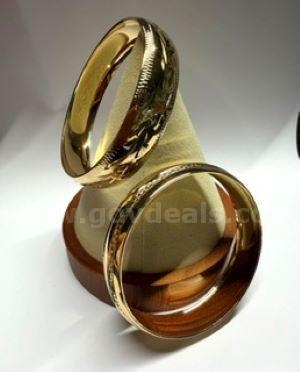 Size Small, Set of (2), 24k Gold Filled, Bangle Bracelets