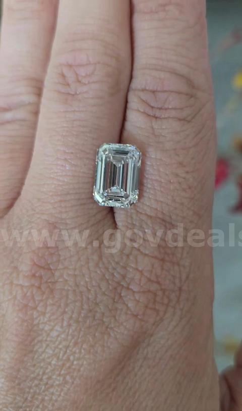 3.07 Carat Emerald Cut Diamond  VVS2