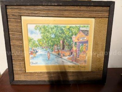 Original Watercolor Print by Artist Sylvie, Charlotte
