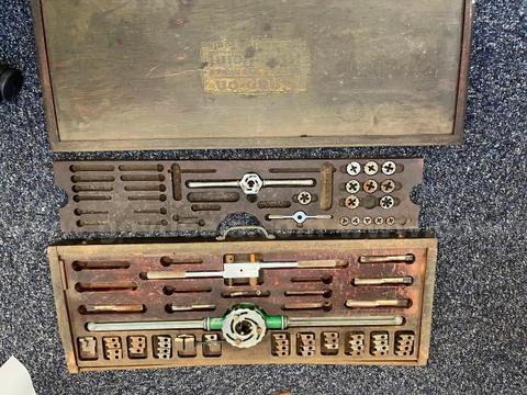 (1) Partial Tap and die set, & (1) Partial Blue point tap and die set