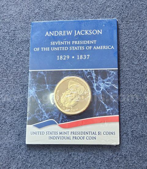 Andrew Jackson Proof Presidential Dollar
