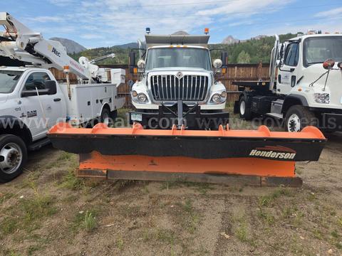 2012 International 7500 SBA Snowplow Truck with Salt Spreader, Brine Tank & Snow