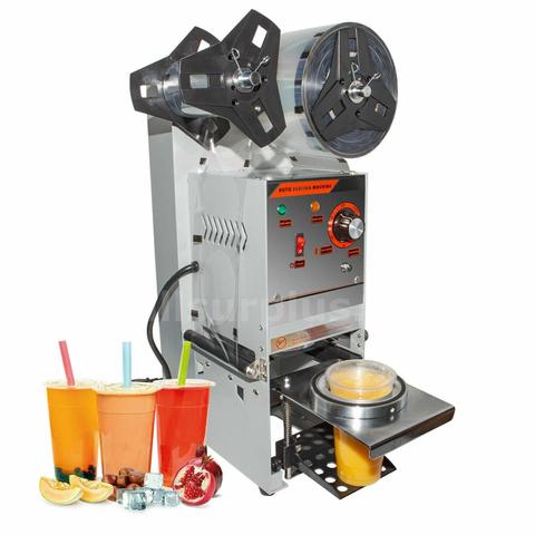 *NO RESERVE* Commercial Automatic Boba Bubble Tea Cup Sealing Machine Model WY-6